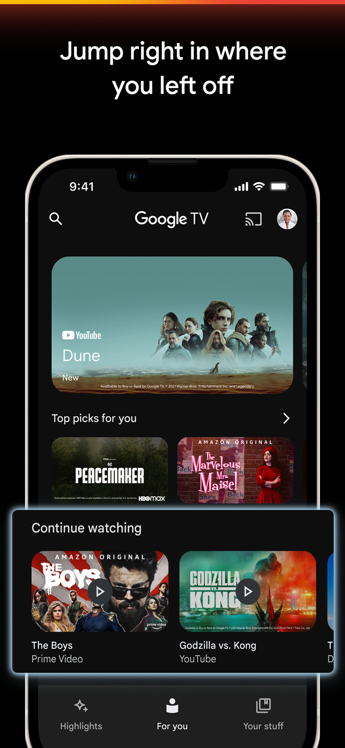 Google TV Watch Movies and TV