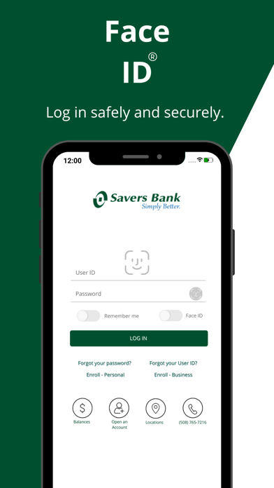 Savers Bank Mobile Banking Screenshot