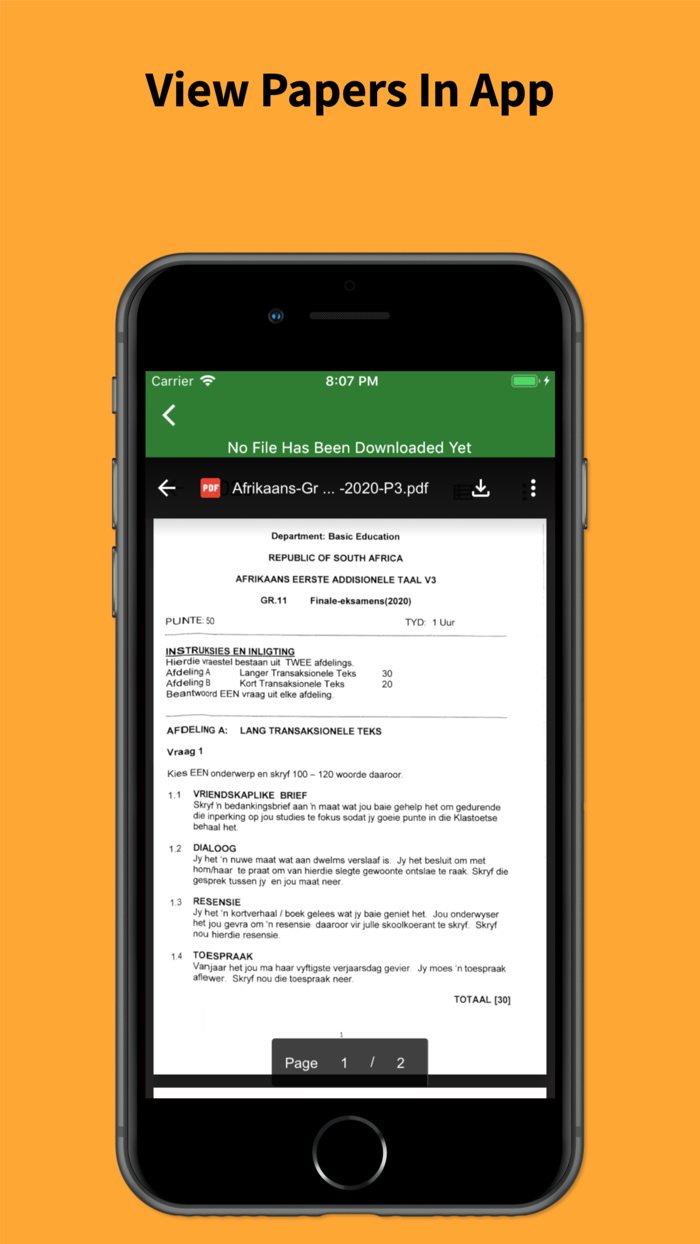 Grade 11 Exam Papers