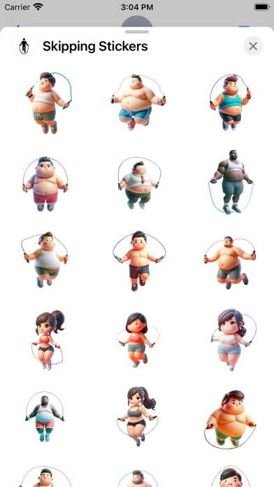 Screenshot #1 pour Skipping Stickers