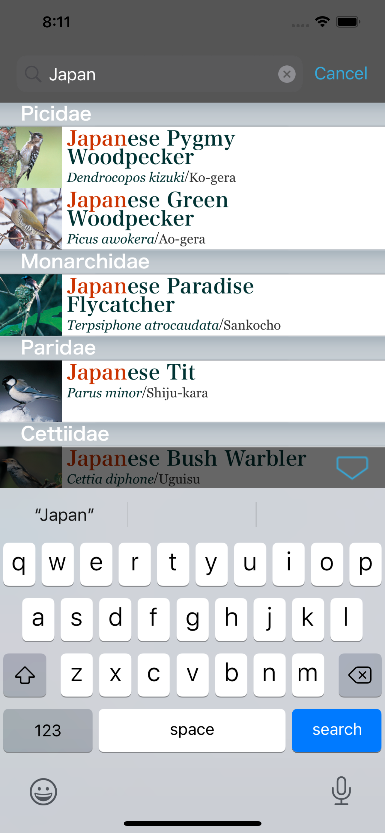 Japanese Birds