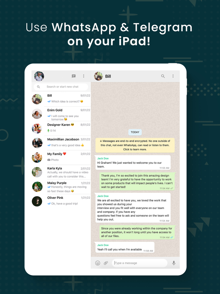 Messenger for Web App Plus