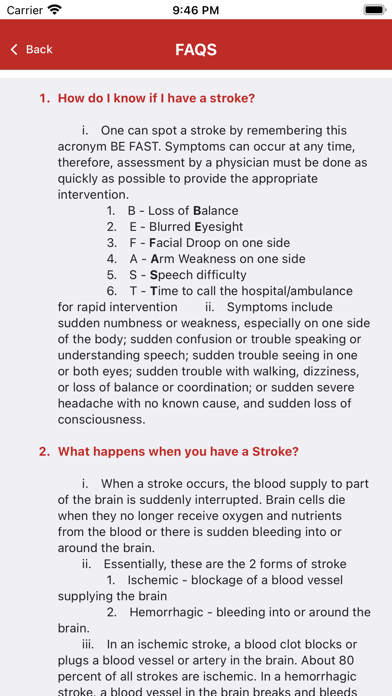 Stroke Ph App Screenshot
