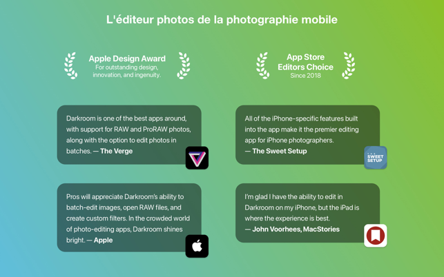 ‎Darkroom:éditeur photo&vidéo Capture d'écran