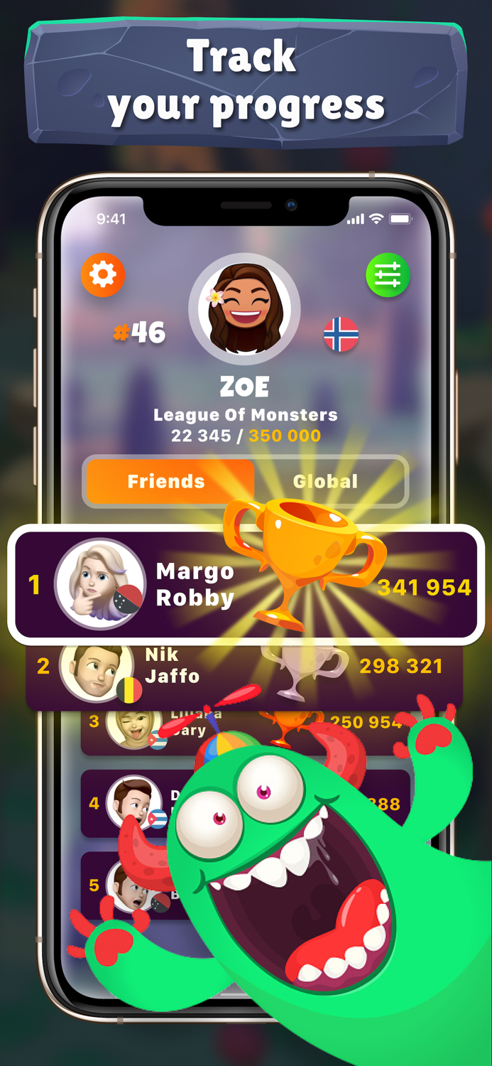 Fun Monster Math Game  Puzzle