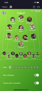 Lineup - Football Squad screenshot #1 for iPhone