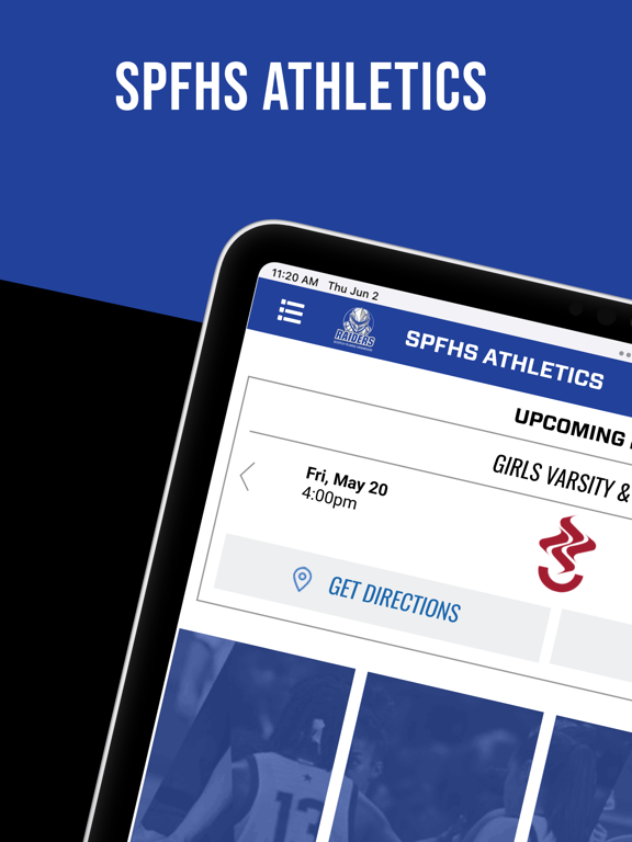 SPFHS Athletics iPad screenshot 1 - Sports app