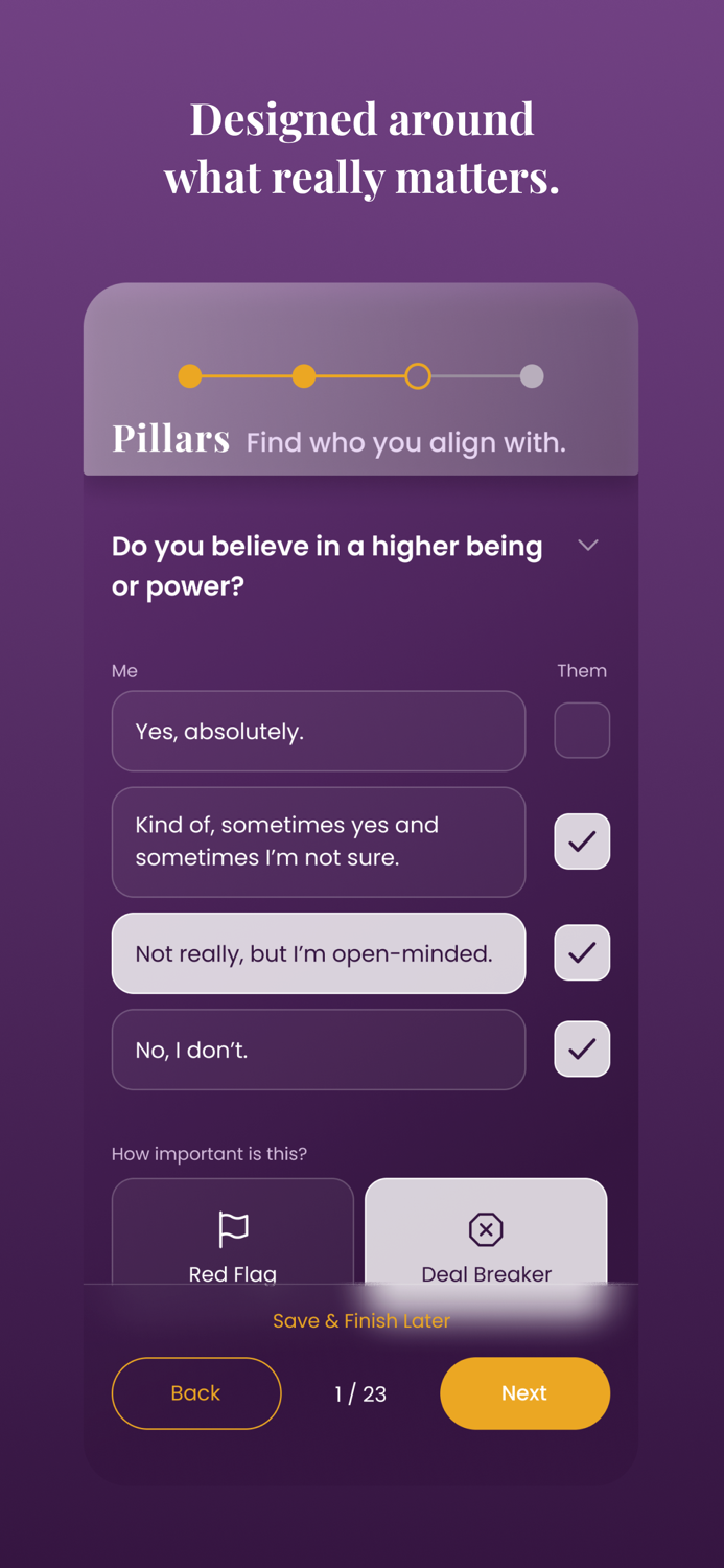 Weaver Dating and Values