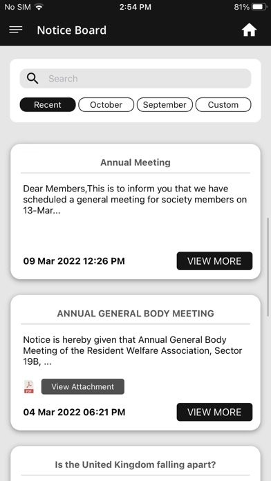 Savvy Group Members Screenshot