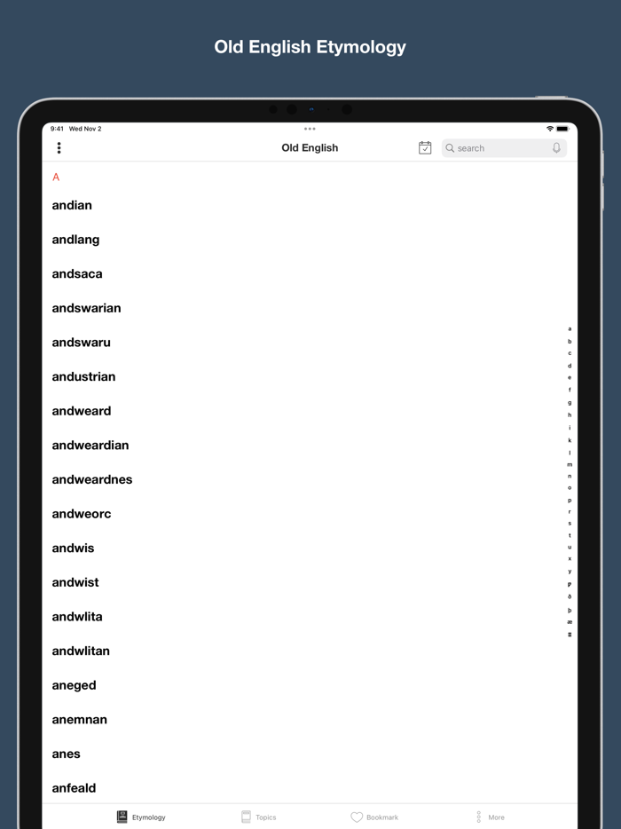 Old English Etymology