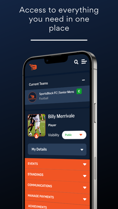 SportsBlock Screenshot