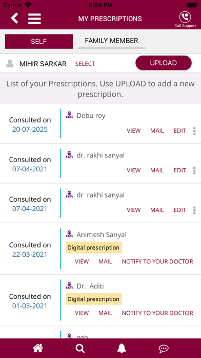 MAMATA Healthcare Screenshot