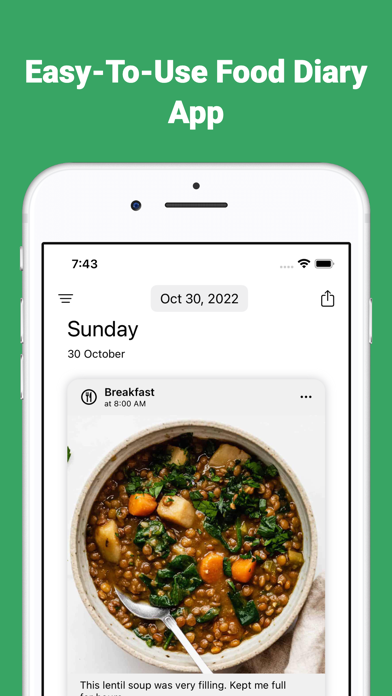Food Diary Bee Screenshot