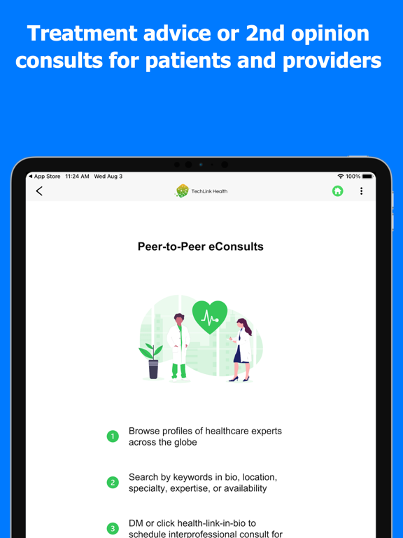 HealthLinks by TechLink Health iPad screenshot 5 - Medical app