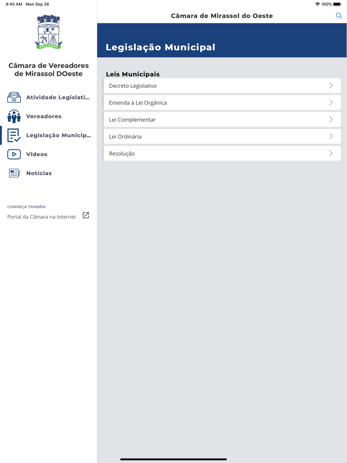 Câmara de Mirassol do Oeste