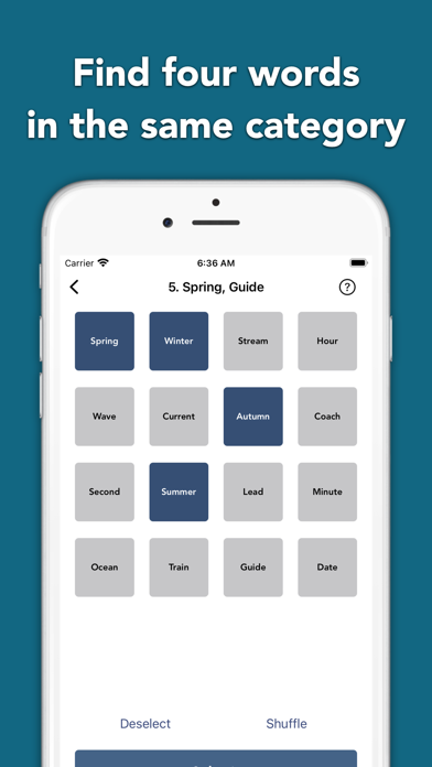 Connections Word Game Puzzles Screenshot