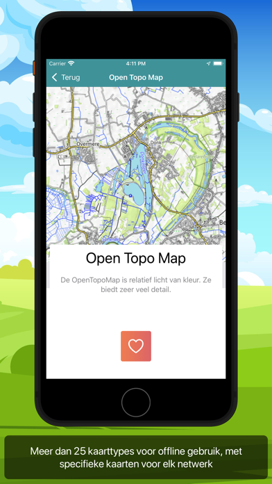 De knooppuntenapp Screenshot