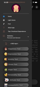 Emotional Dependency Test screenshot #2 for iPhone