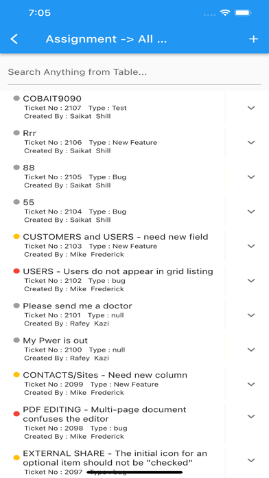BizTraq Screenshot