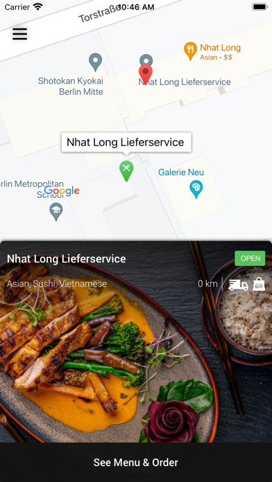 Nhatlong-Lieferservice Screenshot