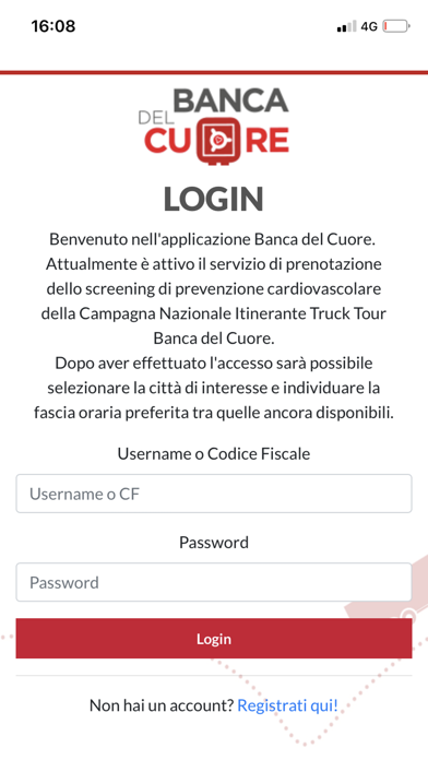 Banca del cuore Screenshot