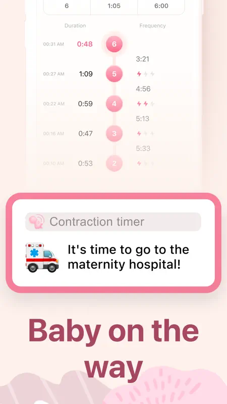 Contraction Timer and Tracker⁣ screenshot 3 of 6