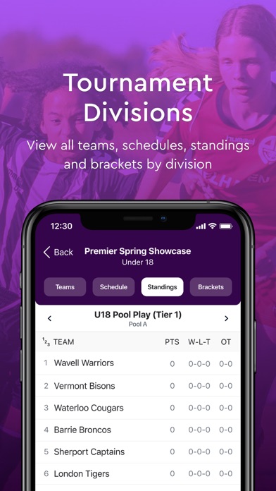 Premier Events Screenshot