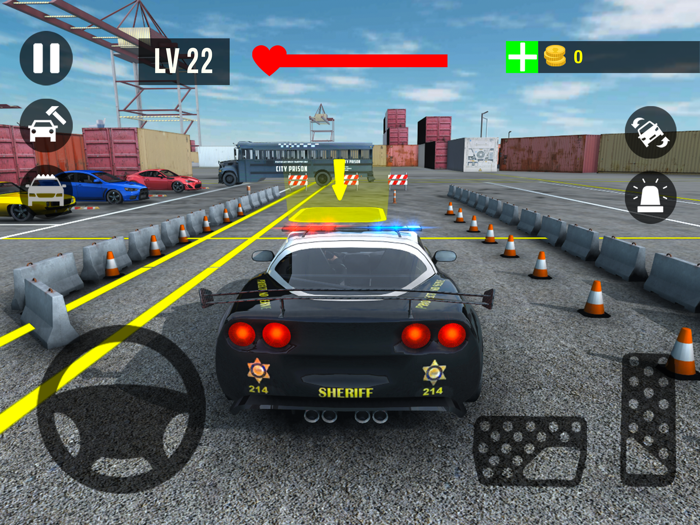 Police Car Parking Real Car