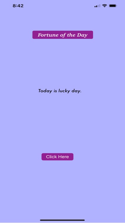 Fortune of the day.