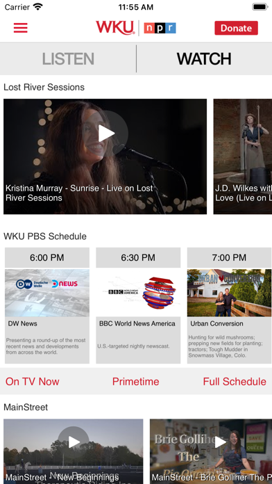 WKU Public Media App Screenshot