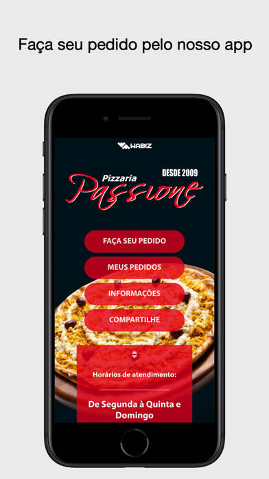 Pizzaria Passione App Screenshot