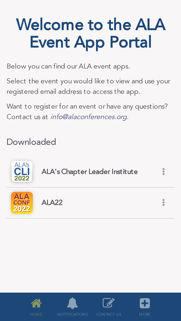 ALA Events Portal