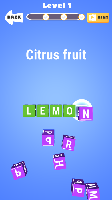 Words & Cubes Screenshot