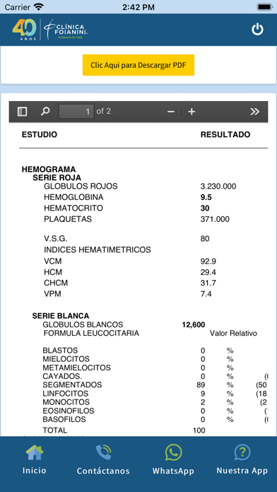 Clinica Foianini Screenshot