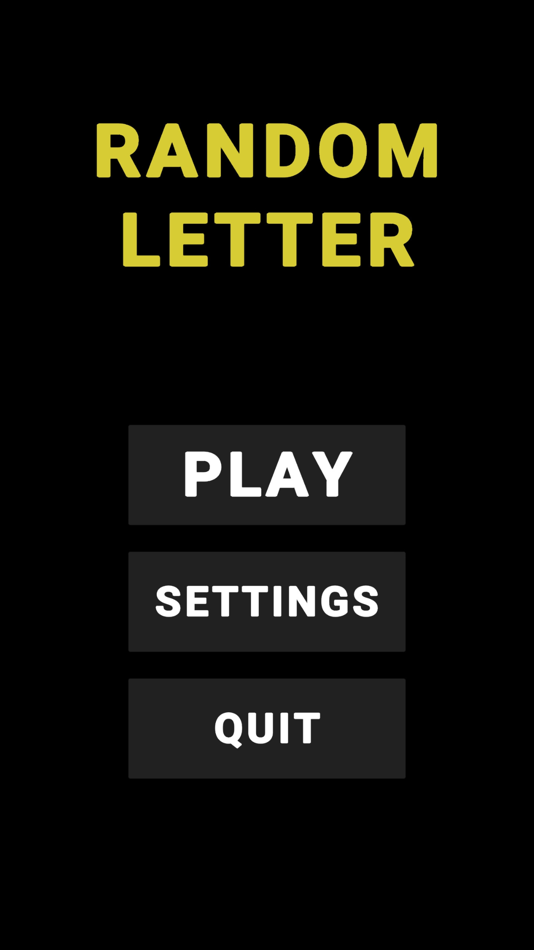#1. Random Letter: Full Screen (iOS) 由: Dmytro Plekhotkin
