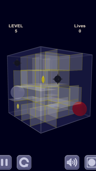 Red ball & Glass maze Screenshot