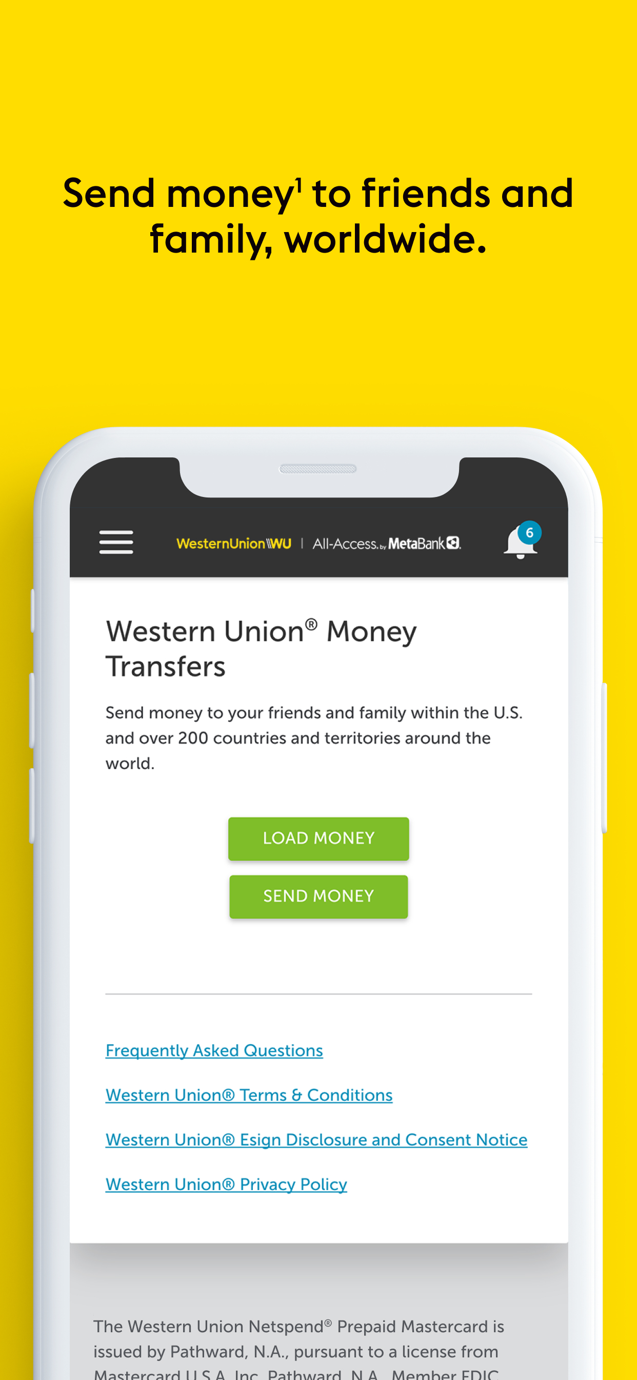 Western Union Netspend Prepaid