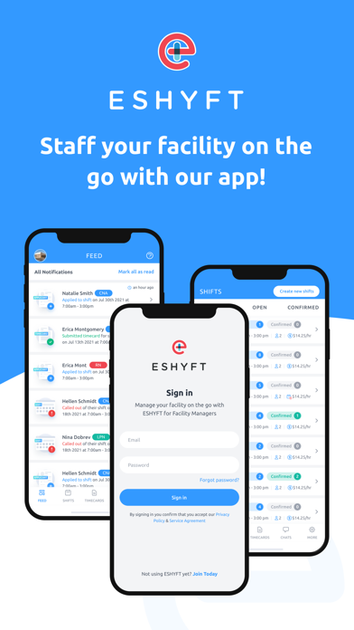 ESHYFT for Facility Managers Screenshot