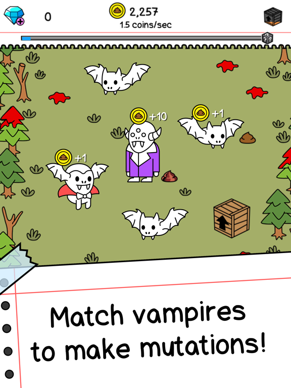 Vampire Evolution: Idle Horror iPad screenshot 1 - Games app