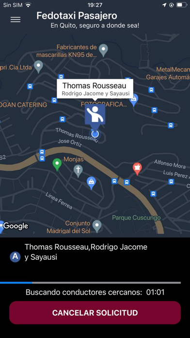 Fedotaxi pasajero Screenshot