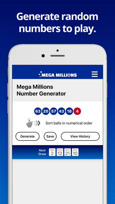 Mega Millions Lottery Screenshot