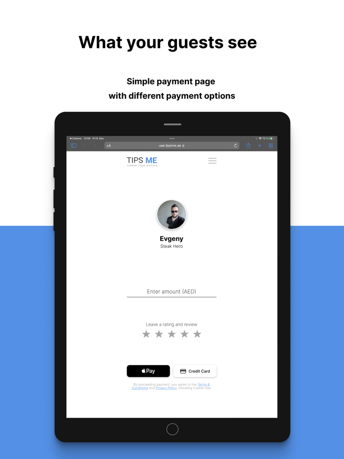TipsME - leave tips online
