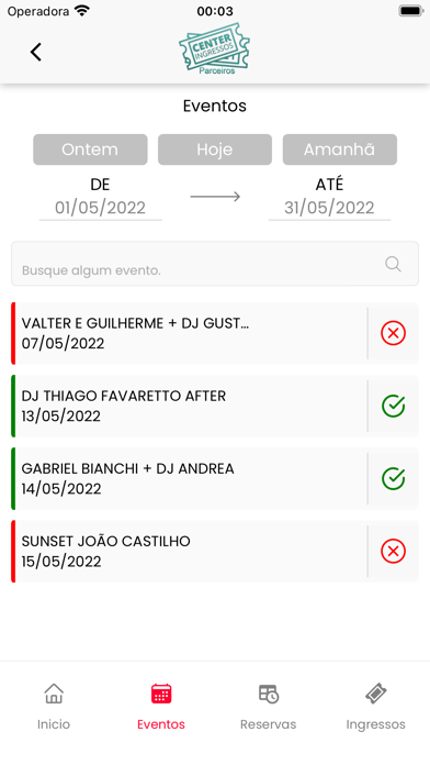 Center Ingressos Parceiros Screenshot