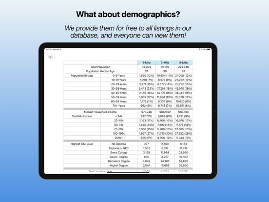 MyEListing iPad screenshot 5 - Business app