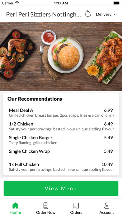 Peri Peri Sizzlers Nottingham Screenshot