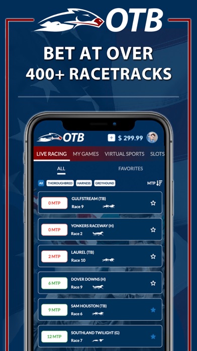 OTB - Horse Race Betting App Screenshot