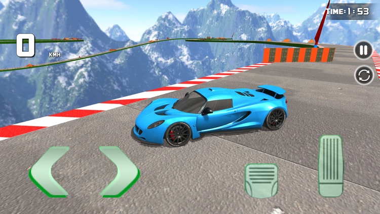 Crazy Mega Ramp Car Stunt