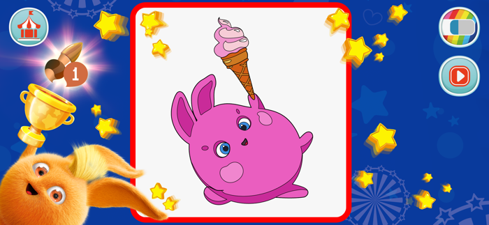 Sunny Bunnies Coloring Book