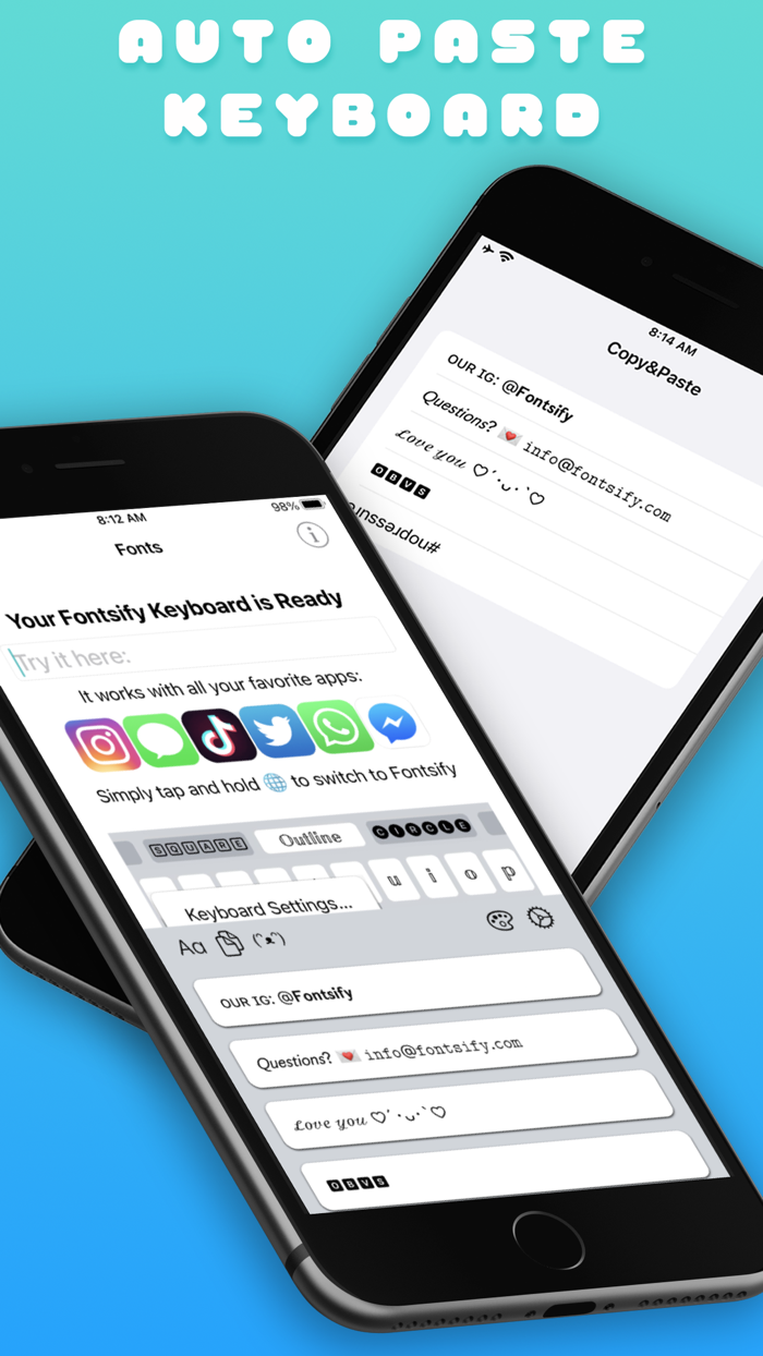 Custom Keyboard Fonts Fontsify