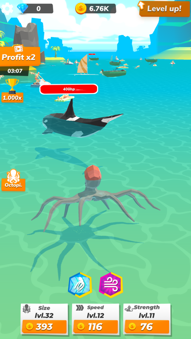 Idle Octopus: Mega Tycoon Game Screenshot